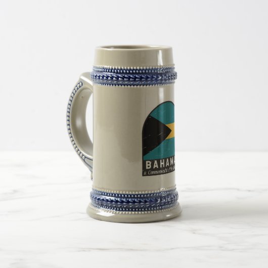 De vlag van de Bahama's is Bierpul (Voorkant links)