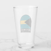 De vlag van de Bahama's is  Glas (Achterkant)