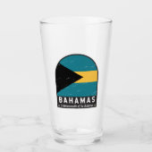 De vlag van de Bahama's is  Glas (Voorkant)