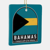 De vlag van de Bahama's is Keramisch Ornament (Rechts)