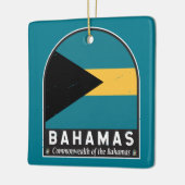 De vlag van de Bahama's is Keramisch Ornament (Links)