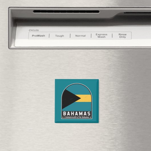 De vlag van de Bahama's is Magneet (Insitu (Vaatwasser))