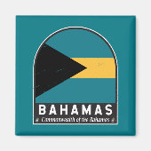 De vlag van de Bahama's is Magneet (Voorkant)