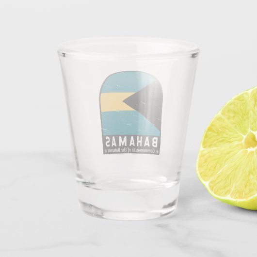 De vlag van de Bahama's is Shot Glas (Achterkant)