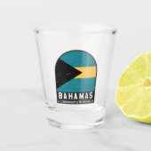 De vlag van de Bahama's is Shot Glas (Voorkant)