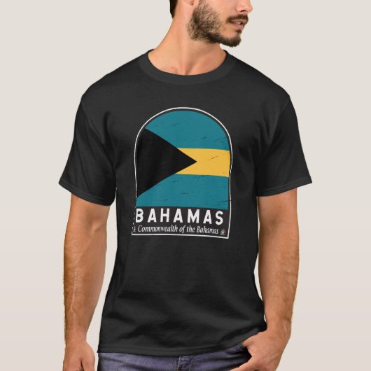 De vlag van de Bahama's is  T-shirt (Voorkant)