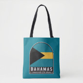 De vlag van de Bahama's is  Tote Bag (Voorkant)