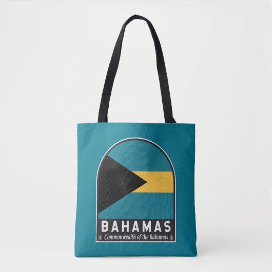 De vlag van de Bahama's is  Tote Bag (Voorkant)