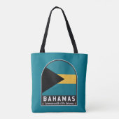 De vlag van de Bahama's is  Tote Bag (Achterkant)