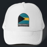 De vlag van de Bahama's is Trucker Pet<br><div class="desc">Het logo van de Bahama's met de vlag en het wapen.</div>