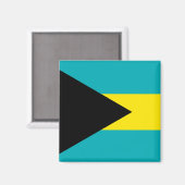 De vlag van de Bahama's Magneet (Voorkant / Achterkant)