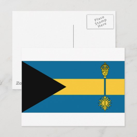 De vlag van de Bahamas-premier Briefkaart (Voorkant / Achterkant)