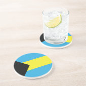 De vlag van de Bahama's Zandsteen Onderzetter (Zijkant)