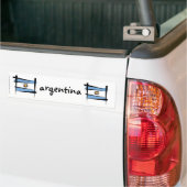 De Vlag van de Borstel van Argentinië Bumpersticker (Op Truck)