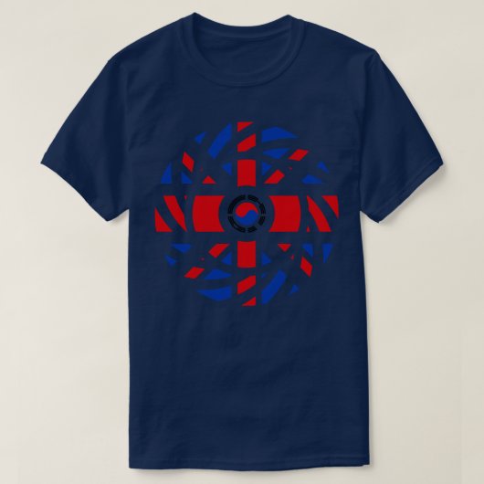 De vlag van de British Korean Multinational Patrio T-shirt (Design voorkant)
