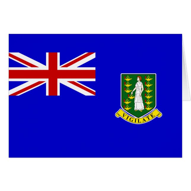 De vlag van de Britse Maagdeneilanden (Voorkant Horizontaal)