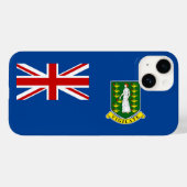 De vlag van de Britse Maagdeneilanden Case-Mate iPhone Case (Achterkant (horizontaal))