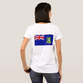 De vlag van de Britse Maagdeneilanden T-shirt (Achterkant volledig)