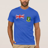 De vlag van de Britse Maagdeneilanden T-shirt (Voorkant)