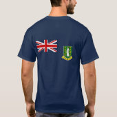 De vlag van de Britse Maagdeneilanden T-shirt (Achterkant)