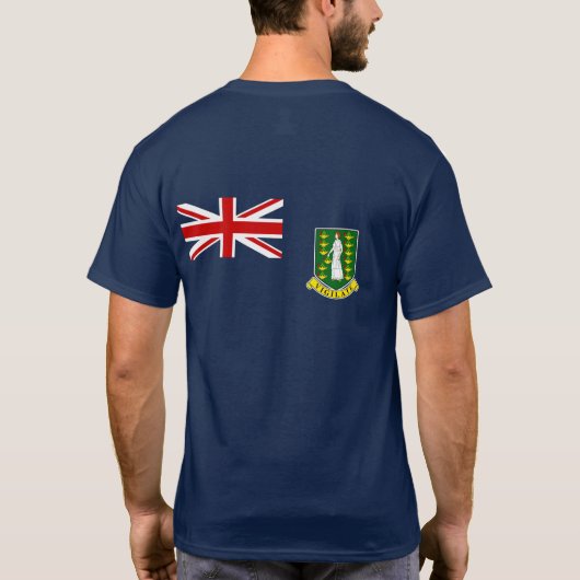 De vlag van de Britse Maagdeneilanden T-shirt (Achterkant)