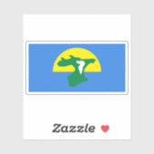 De vlag van de Chathameilanden, Nieuw-Zeeland Sticker (Vel)