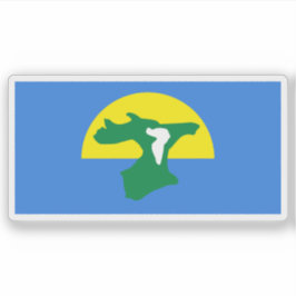 De vlag van de Chathameilanden, Nieuw-Zeeland Sticker