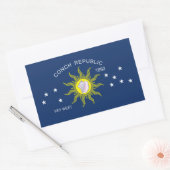 De vlag van de Conch Republic Rechthoekige Sticker (Envelop)