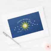 De vlag van de Conch Republic Rechthoekige Sticker (Envelop)