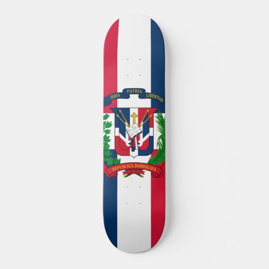 De vlag van de Dominicaanse Republiek Persoonlijk Skateboard (Voorkant)
