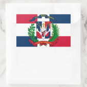 De vlag van de Dominicaanse Republiek Rechthoekige Sticker (Tas)