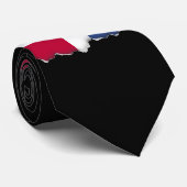 De vlag van de Dominicaanse Republiek Stropdas (Opgerold)