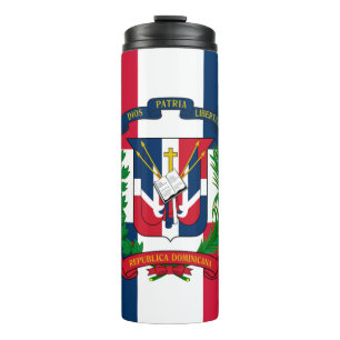 De vlag van de Dominicaanse Republiek Thermosbeker