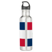 De vlag van de Dominicaanse Republiek Waterfles (Achterkant)