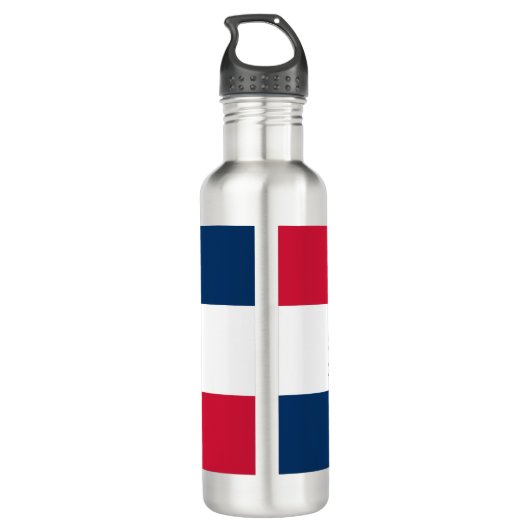 De vlag van de Dominicaanse Republiek Waterfles (Achterkant)
