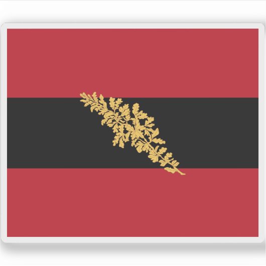 De vlag van de Duitse Bond (1815-1848 en 1850-1866 Sticker (Voorkant)