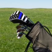 De vlag van de dun blauwe lijn golfheadcover (Insitu)