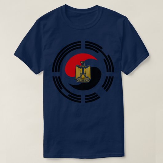 De vlag van de Egyptische multinationale patriot T-shirt (Design voorkant)