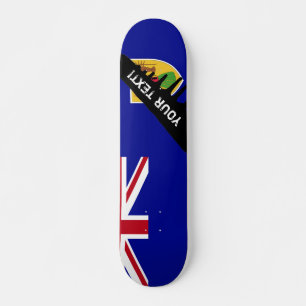 De Vlag van de Eilanden van Turken en Caicos Skateboard