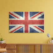 De vlag van de EU-vlag van het Verenigd Koninkrijk Canvas Afdruk (Insitu (Woonkamer))