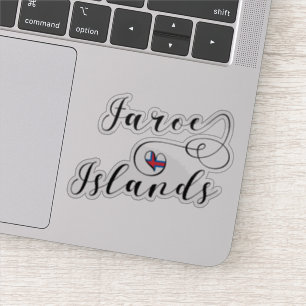 de vlag van de Faeröer, de Faeröer, Sticker