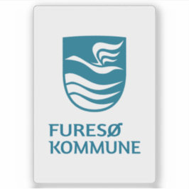 De vlag van de gemeente Furesø Sticker