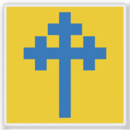 De vlag van de gemeente Köping, Zweden Sticker