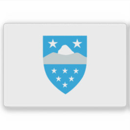 De vlag van de gemeente Qeqqata, Groenland Sticker