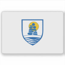 De vlag van de gemeente Sermersoq, Groenland