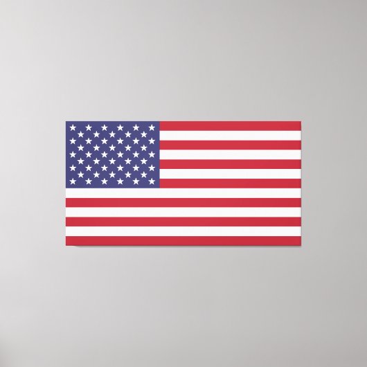 De vlag van de grote Verenigde Staten van Amerika Canvas Afdruk (Voorkant)