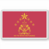 De vlag van de Kīngitanga Sticker (Voorkant)