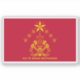 De vlag van de Kīngitanga Sticker