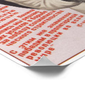 De vlag van de Lenin verhogen Poster (Hoek)