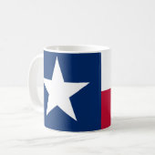 De vlag van de lone Star Texas Koffiemok (Voorkant links)